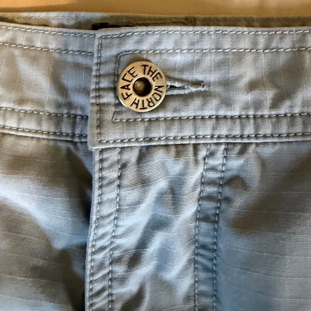The North Face Cargo Shorts Mens 40 Blue‎ Ripstop Hiking Utility